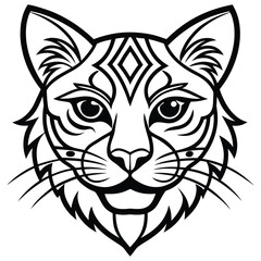 Obraz premium Animal face vector, Animal face design, Animal face concept, Animal face post, Animal face cartoon, Animal face icon, Animal face template, Animal face art, Animal face topics, Animal face doodle,