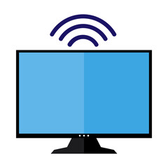 Smart TV Icon, Simple Icon Vector Design, best used for presentation, application, web and banner