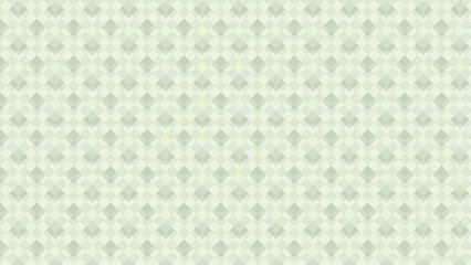 seamless repeated geometric pattern of Argyle plaid style in monochromatic color scheme of green tones with overlapping transparency effects background