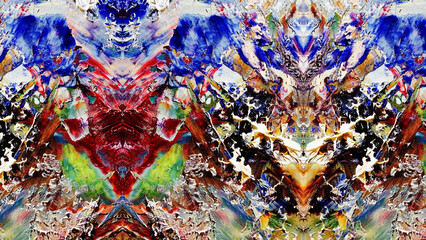 Abstract art background . Hand painting artwork on canvas .