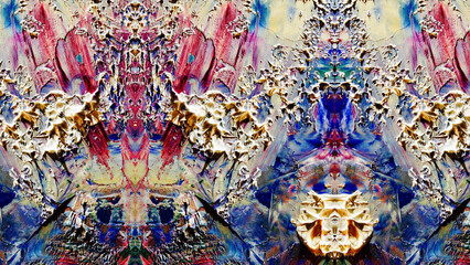 Abstract art background . Hand painting artwork on canvas .