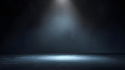 Spotlight on Dark Stage Floor with Haze graphic