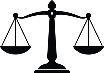 judicial fairness scale vector illustration
