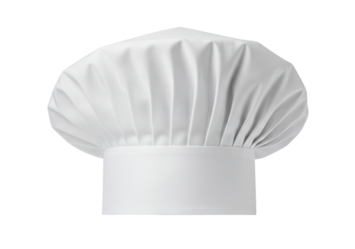Isolated Chef's Hat Culinary Professional Uniform for Cooking Professionals Food Experts