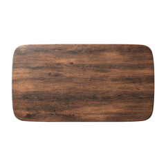 Rectangular, dark-brown wooden table top