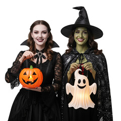 halloween witch and pumpkin