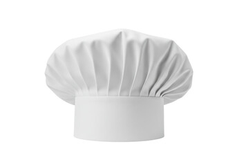 Isolated traditional chef hat uniform, cooking apparel, headwear worn by culinary professionals