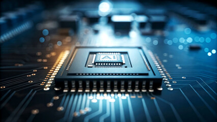 AI-Driven Agentic Technology Revolutionizing Circuit Design Innovation Hub Digital Content Futuristic Environment Macro Viewpoint Concept of Intelligent Systems
