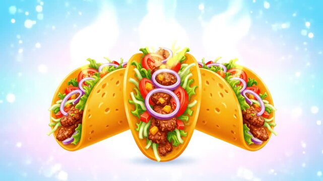 Tantalizing Tacos Illustration A Culinary Fiesta of Flavors