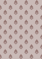 Elegant Damask Seamless Pattern. Vector design for Wallpaper, Fabric, Branding, Packaging, Invitations, Wedding, Home Decor Design
