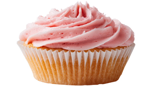 cupcake with icing on transparent background Remove png 