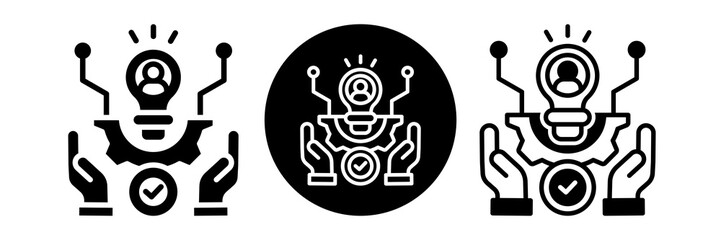 Technology Adoption Icon Glyph & Mixed Style Collection Set