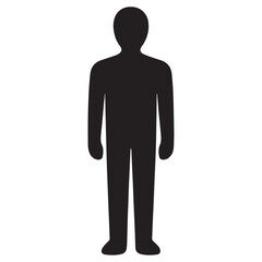 Silhouette of a male figure