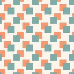 abstract green orange seamless repeating patterns background