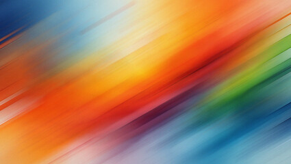 Vibrant Diagonal Color Streaks of Blue Orange Red Green Abstract Background image photo