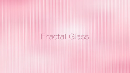 Fractal Glass colorfull glass texture. Frosted acrylic bath wall. 3d transparent ribbed glass background with refraction effect. 