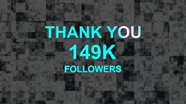 Thank you, 149.k or seventy-three thousand followers celebration design, Social Network friends, followers celebration background