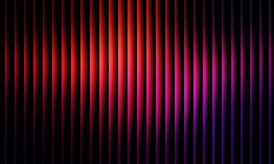 Mystical Purple Light Waves: An Abstract Vertical Design Featuring Glowing Purple Lines Fading Into Deep Black, Creating a Sense of Energy, Rhythm, and Depth. This Futuristic and Minimalist Artwork Ev
