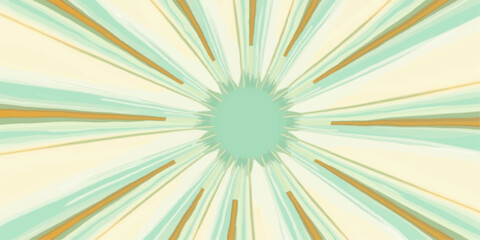 Colorful starburst vector design with bright yellow and orange sun rays