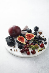 Red wine notes, food ingredients