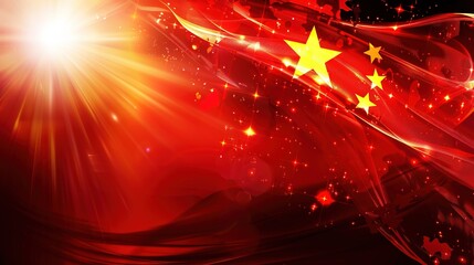 National Day background pictures capture the essence of patriotism and celebration, showcasing vivid red flags waving proudly against clear blue skies, intricate flower arrangements lining city street