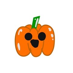 Halloween Pumpkin Expression Cartoon Artwork