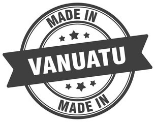 Obraz premium Made in Vanuatu round sign. Made in Vanuatu stamp.