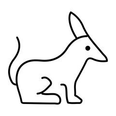 vector illustration of a rabbit