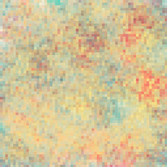 水玉とモザイク　抽象的　水彩画　背景