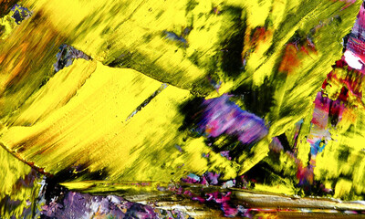 Abstract art background . Hand painting artwork on canvas .