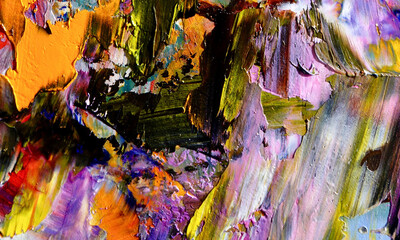 Abstract art background . Hand painting artwork on canvas .