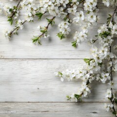 light and airy springtime background in wood texture