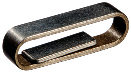 Dark Metal Clip with Reflective Surface