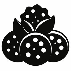 cookies vector clean black silhouette design white background