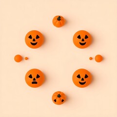 Fototapeta premium Minimal geometric Halloween design