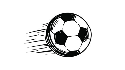 Obraz premium Dynamic Soccer Ball Illustration for Sports Designs
