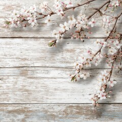 light and airy springtime background in wood texture