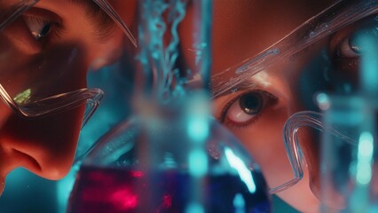 Scientists Collaborating in High Tech Research Laboratory