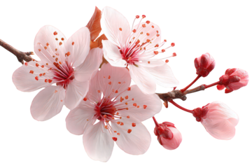 Delicate Pink Cherry Blossom Branch