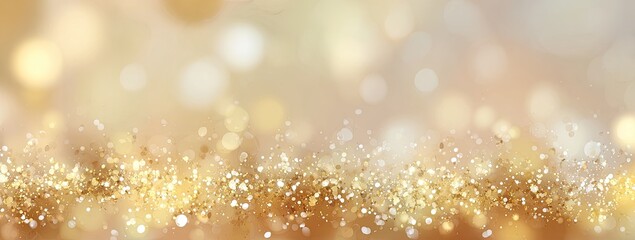 Golden glitter bokeh background