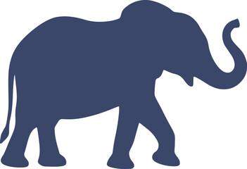 Silhouette of an elephant illustration