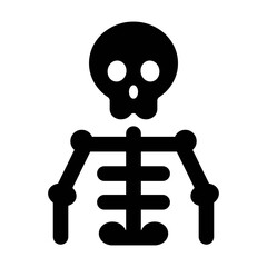 An illustration depicting a black icon of Halloween scary holiday attributes on a white background