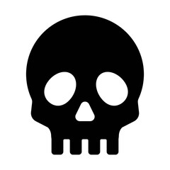 An illustration depicting a black icon of Halloween scary holiday attributes on a white background