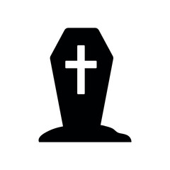 Fototapeta premium An illustration depicting a black icon of Halloween scary holiday attributes on a white background