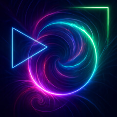 abstract background with glowing lines