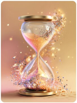 An hourglass symbolizing the passage of time. Past life awakening system, proven past life awakening system for clarity, past life awakening system unlocking time
