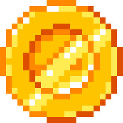 Golden Coin Pixel