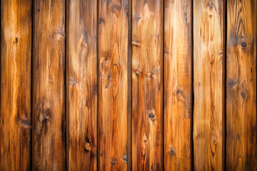 Fototapeta premium Close-up view of a rustic wooden wall showcasing rich grains and textures that enhance any interior space with warmth and charm