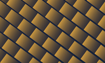 Fototapeta premium Abstract golden brown diamond pattern background