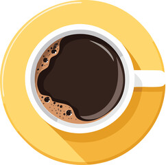 Coffee Cup with Hot Drink and Cozy Cafe Vibes